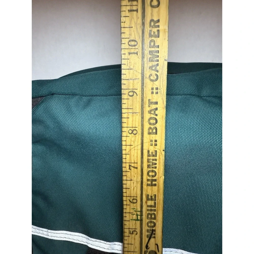 Vintage LL Bean Green Canvas‎ waist bag messenger bag biking bag hiking bag EUC
